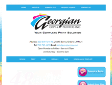 Tablet Screenshot of georgiancopy.com